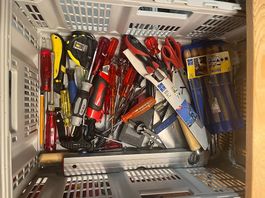 Grosses Werkzeug-, Bastel- und Geocaching-Komplettpaket