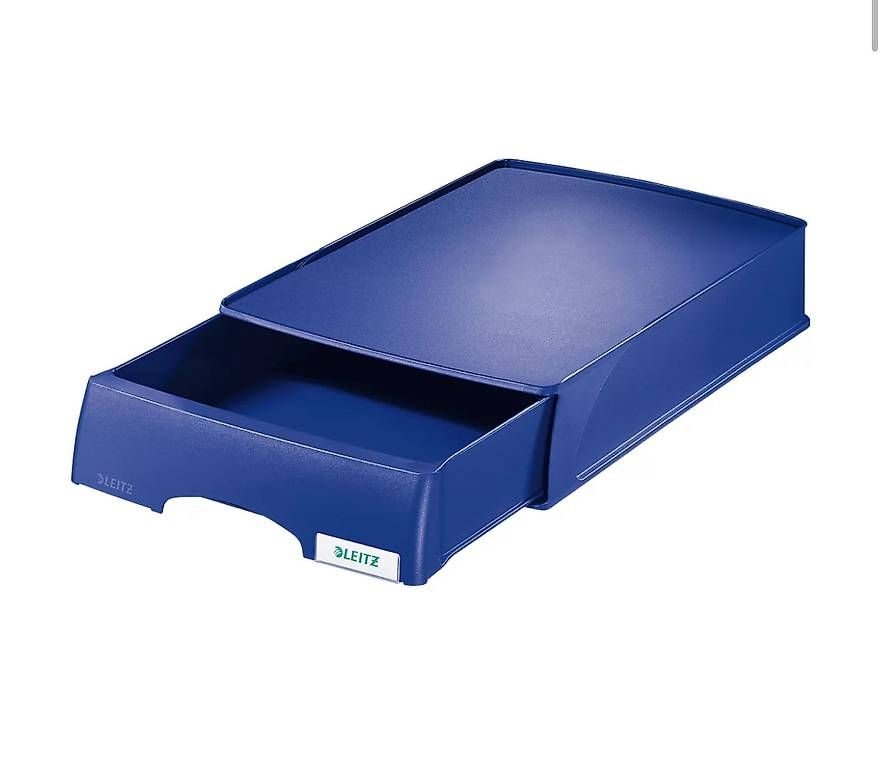 Leitz Raccoglitori: LEITZ Ablagekorb Plus, A4, Kunststoff, 4Stk. blau – Nuovo e nell'imballaggio originale da Necker venduto da liq24 2