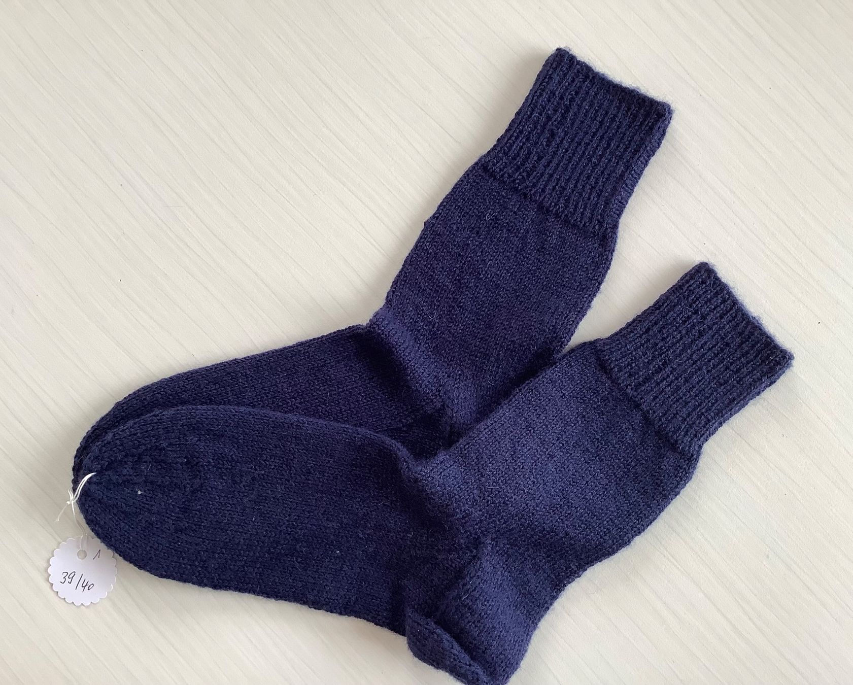 Calze: Handgestrickte Socken Gr. 39/40 – Nuovo (secondo la descrizione) da Lichtensteig venduto da Buemo