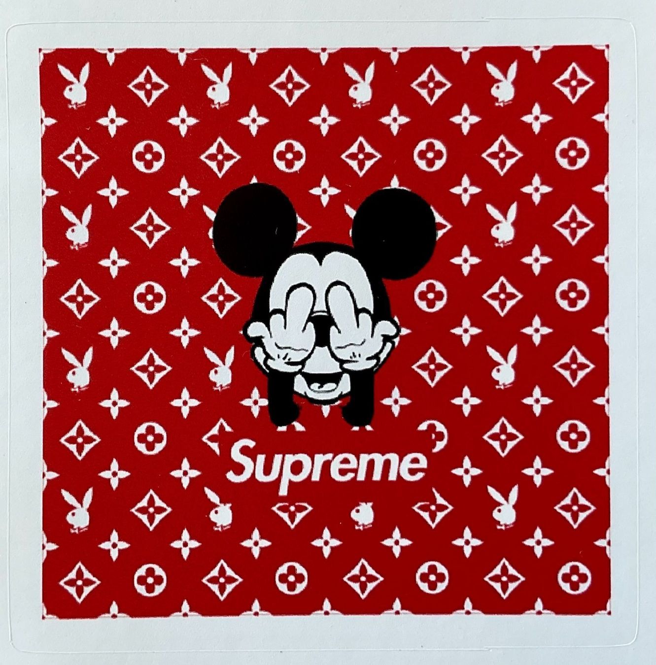 Aufkleber: Supreme Mickey Sticker, Aufkleber – Neu (gemäss Beschreibung) aus Meilen von Art-Friend