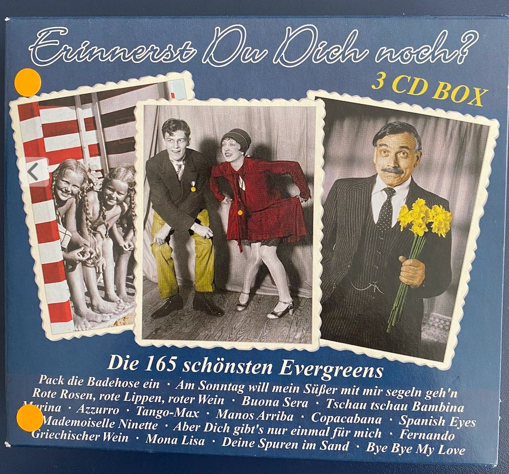 CDs: Erinnerst Du Dich noch? - 3 CD Box mit Evergreens! Top! – Gebraucht aus Rain von sempach2