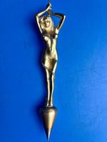 Senkblei erotische Bronce vergoldet 22 cm (Plumb Barbara)
