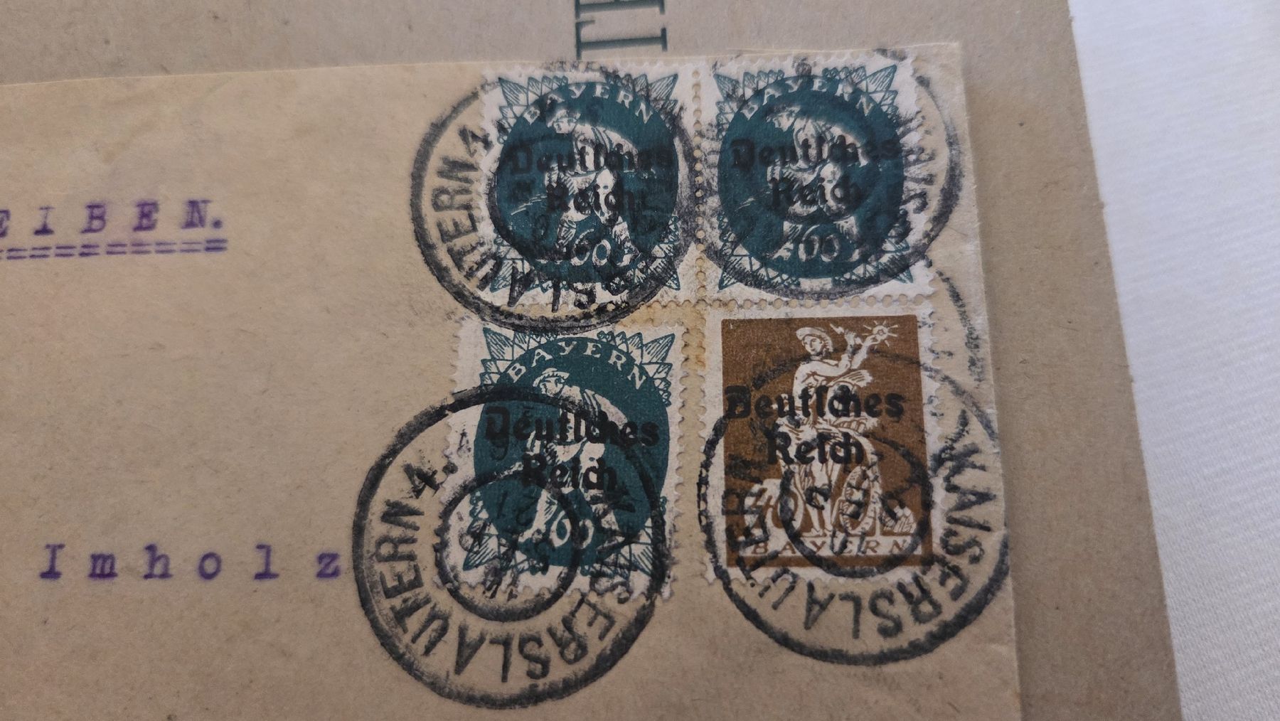 Tutti i francobolli: 1921 Einschreiben  Deutsches Reich – Usato da Arni AG venduto da Moth68 1