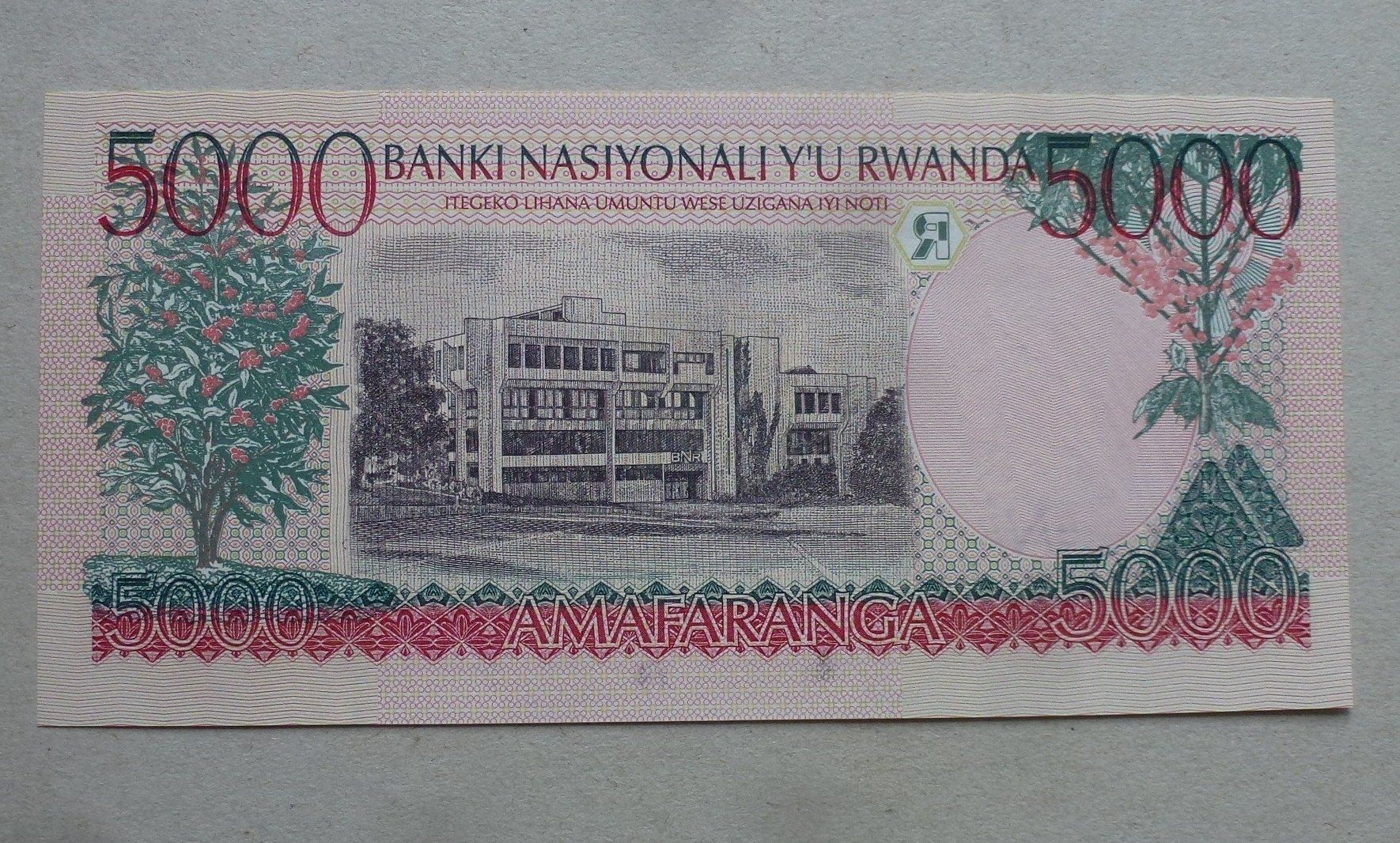 Banconote: Rwanda ++ 5000 Francs 1.12.1998 – Usato da Walkringen venduto da Casablanca777 1