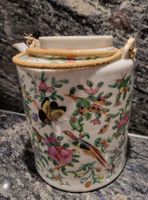Asiatische Teekanne mit Vogelmuster, Vintage Stil, Top!