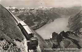 Brienzer Rothorn mit Brienzersee Brienz (BE) Bahn