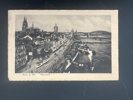 Postkarte Köln Rheinwerft 1912  (V886)