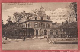 Langenthal Restaurant Bahnhof mit Bahnpoststempel 1925