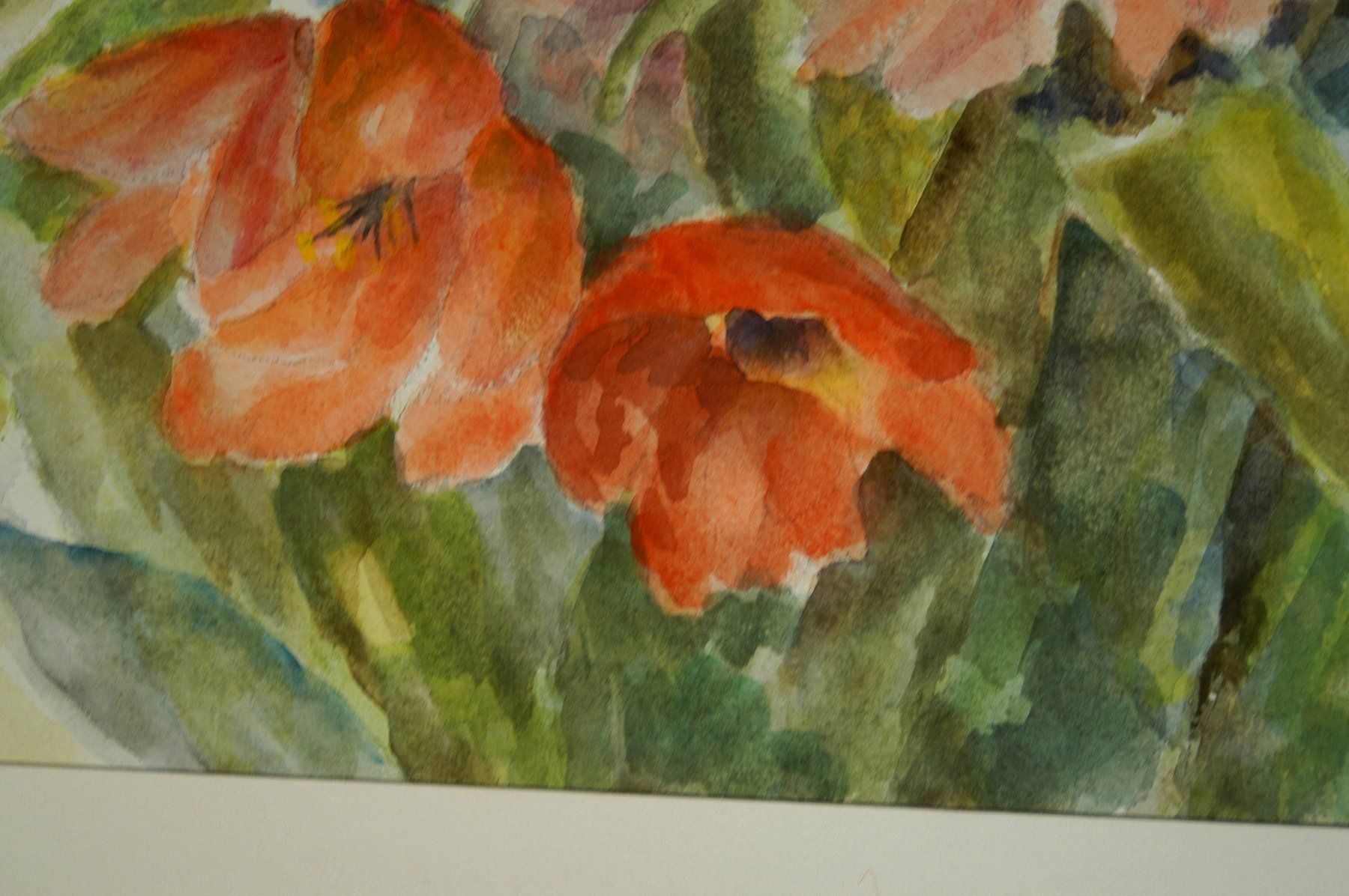 Dipinti: Blumenstilleben Aquarell signiert – Usato da Herisau venduto da Wisen 2