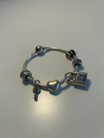 Pandora Armband silber mit 6 Anhängern
