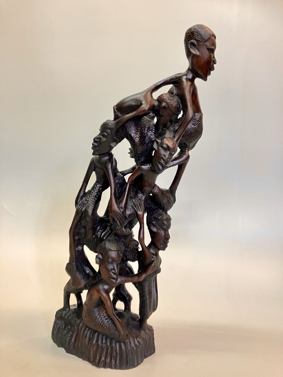 Sculture & Statue: Uiamaa Lebensbaum Figur aus Ebenholz – Usato da Horw venduto da luzernicus 2