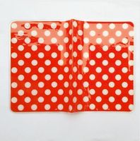 NEUE Hülle für Pass rot-weiss Polka dot - 80531