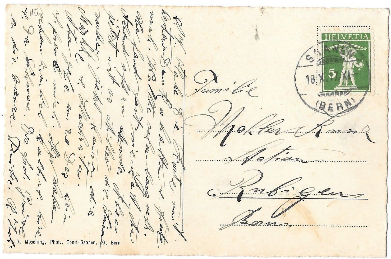 Cartoline postali: Saanen Hotel Saanenehof – Usato da Olten venduto da clotaldi 1