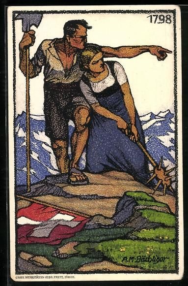 Cartes postales: Schweizer Bundesfeier 1913, Liebespaar a – D'occasion à Berlin par bartko-reher