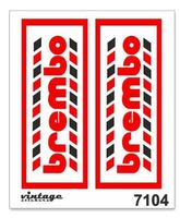 Brembo Aufkleber Sticker 2er Set 4.2x10.2cm (Art. 7104) NEU