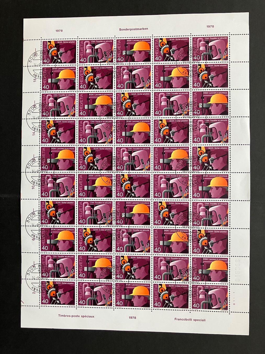 Tutti i francobolli: Sondermarken 1978, Stempel 14.9.1978 – Usato da Zürich venduto da Kue_Zuerich