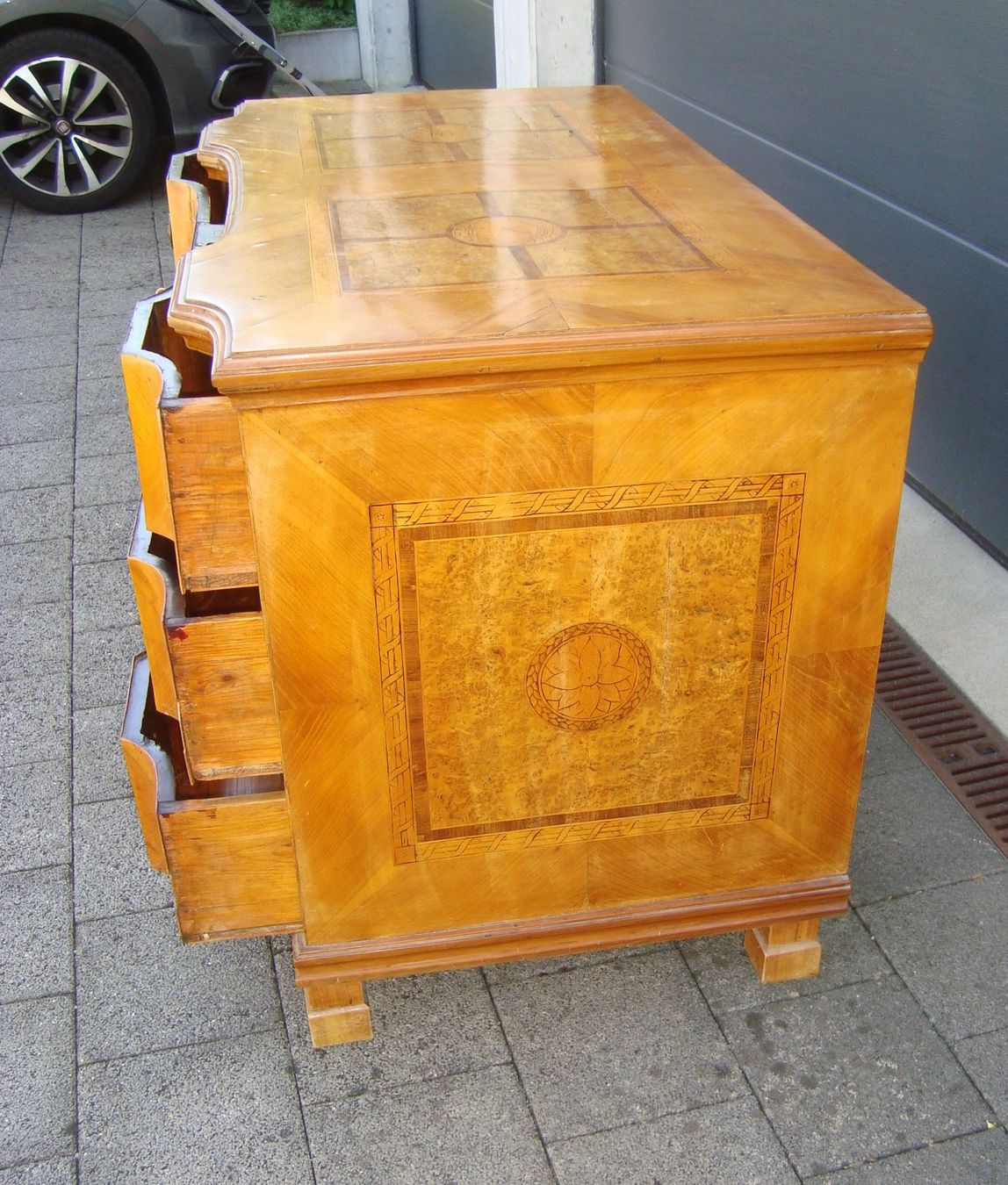 Commodes: Barock - Seize Kommode mit Intarsien, Kirschbaum – D'occasion à Oberdorf NW par Lufao 4