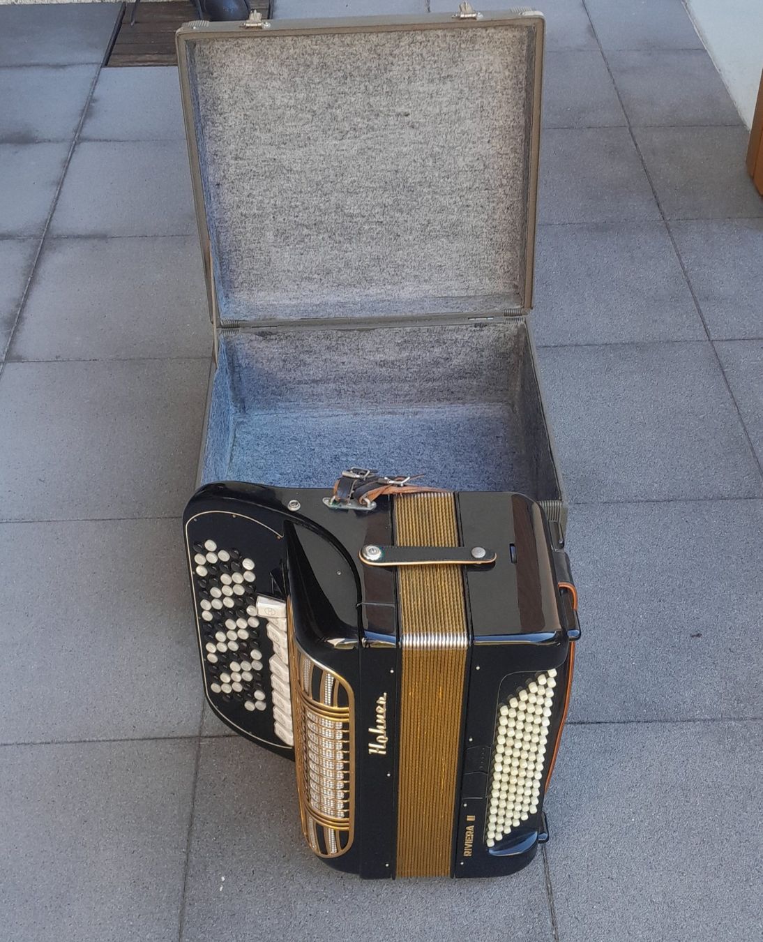 Hohner Musikinstrumente: Handorgel, Hohner, Riviera III – Gebraucht aus Menznau von gronderTK15 4