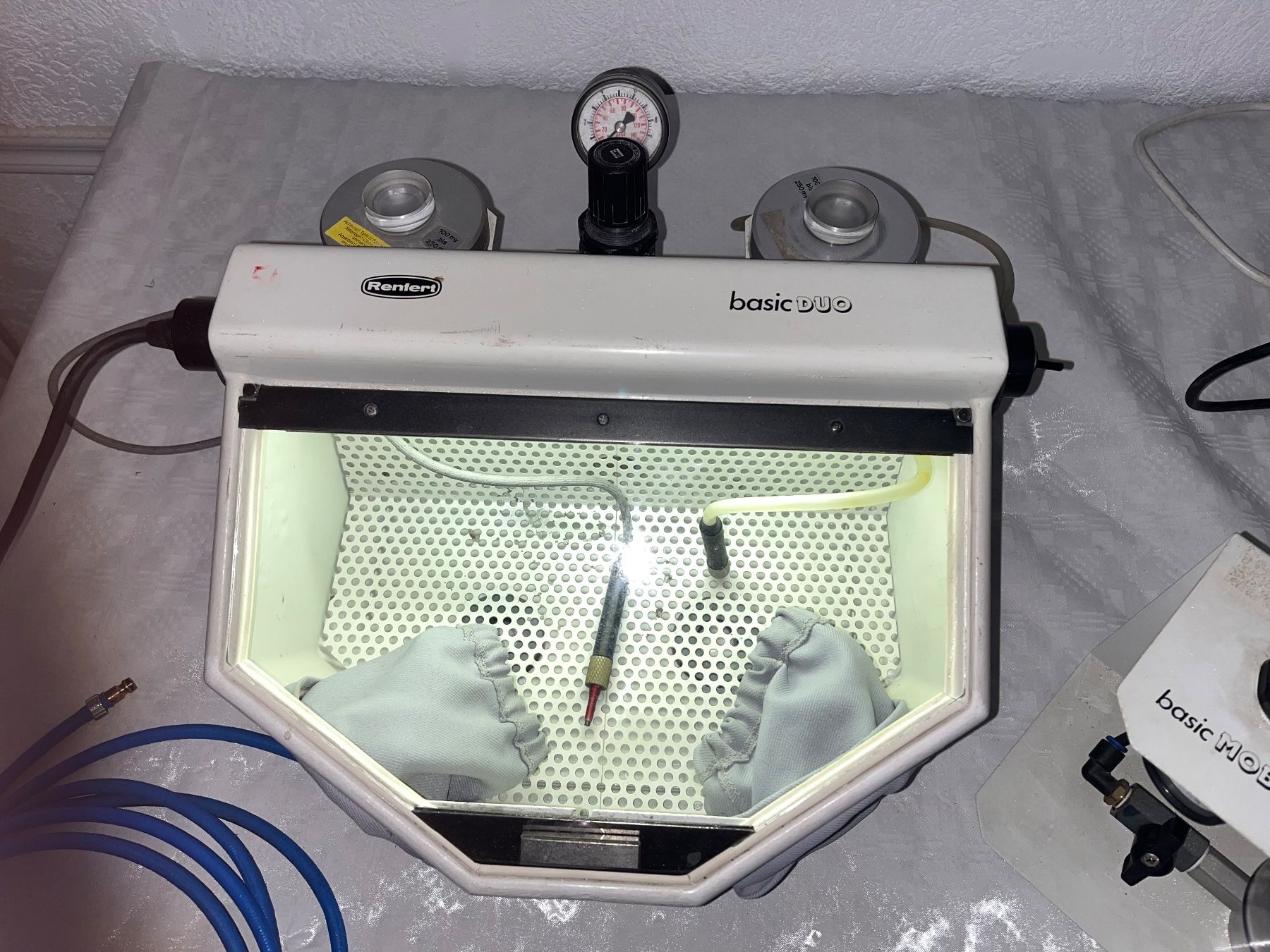 Attrezzature mediche: Renfert Basic Duo Sandstrahler Zahntechnik Labor Werkstatt – Usato da Illighausen venduto da remi 1