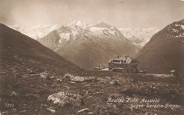 Muottas Muragl (GR) – Blick auf die Bernina-Gruppe