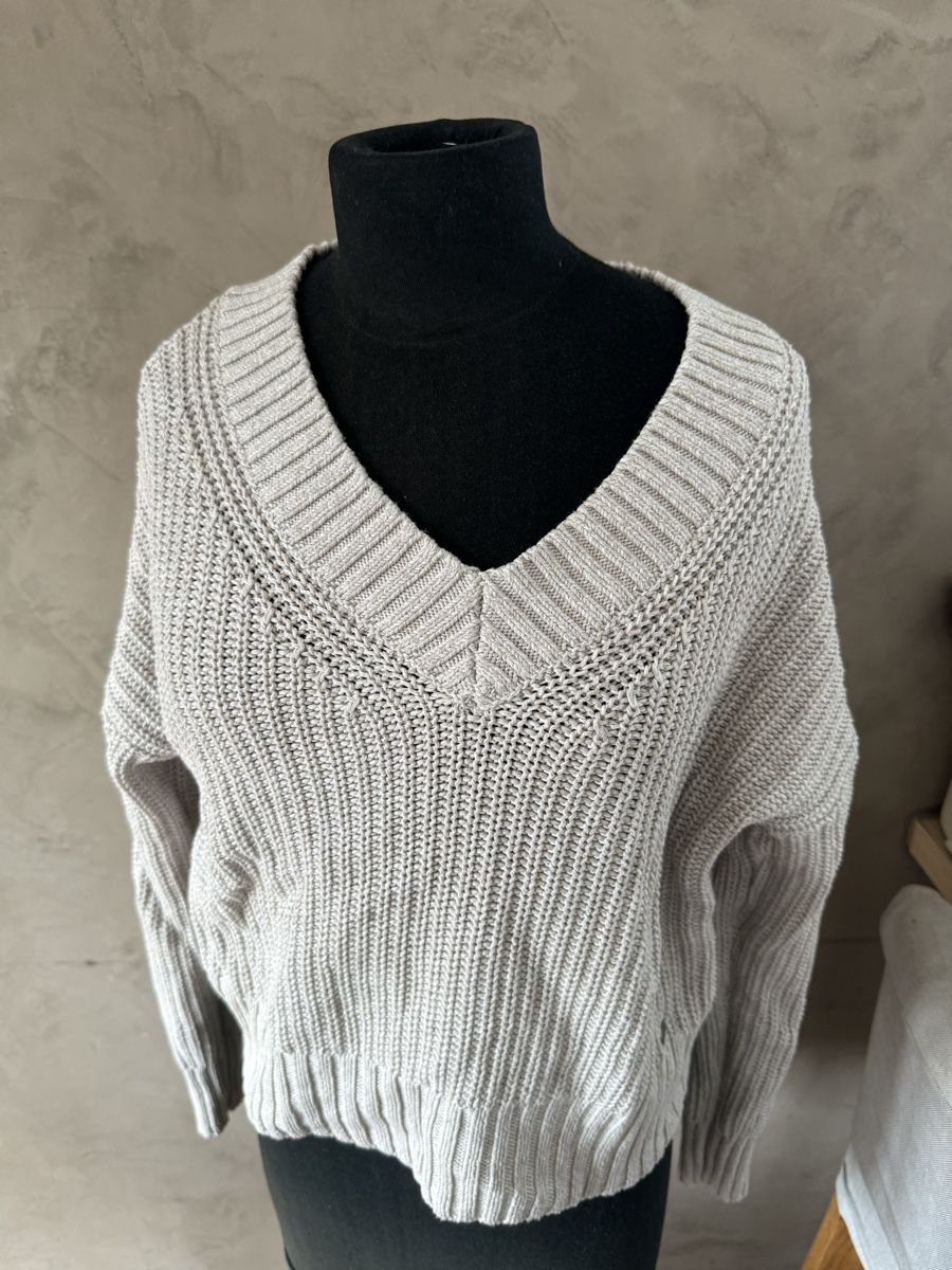 Hollister Pullover & Sweatshirts: Pull Hollister col V beige, état neuf XS – Gebraucht aus Veyrier von kimedovapa
