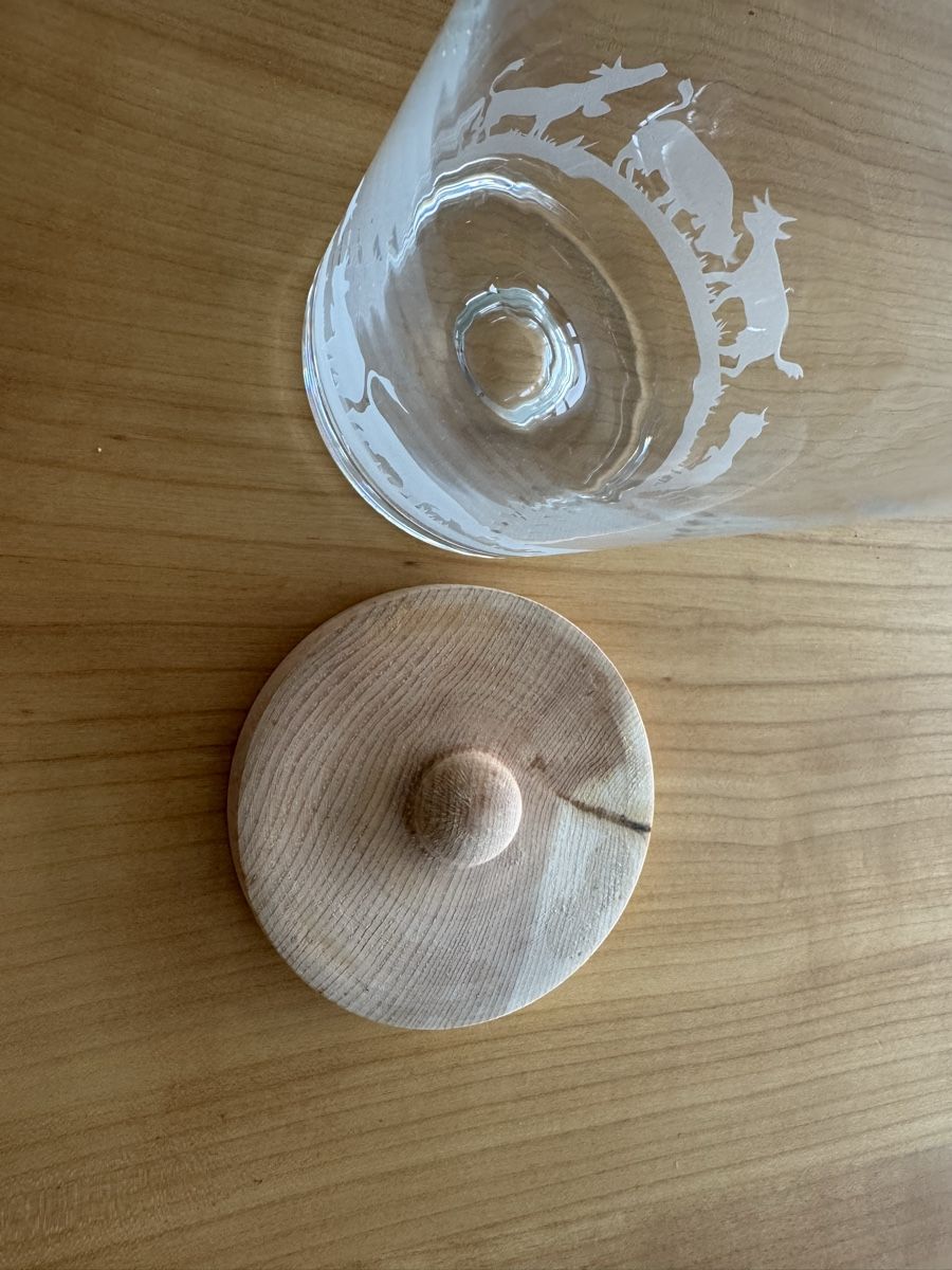 Caraffe: Glaskaraffe Arve mit Sujet – Usato da Meggen venduto da Bmoeve 3
