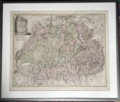 Karte von der Schweiz nach Faden 1796 von Reilly