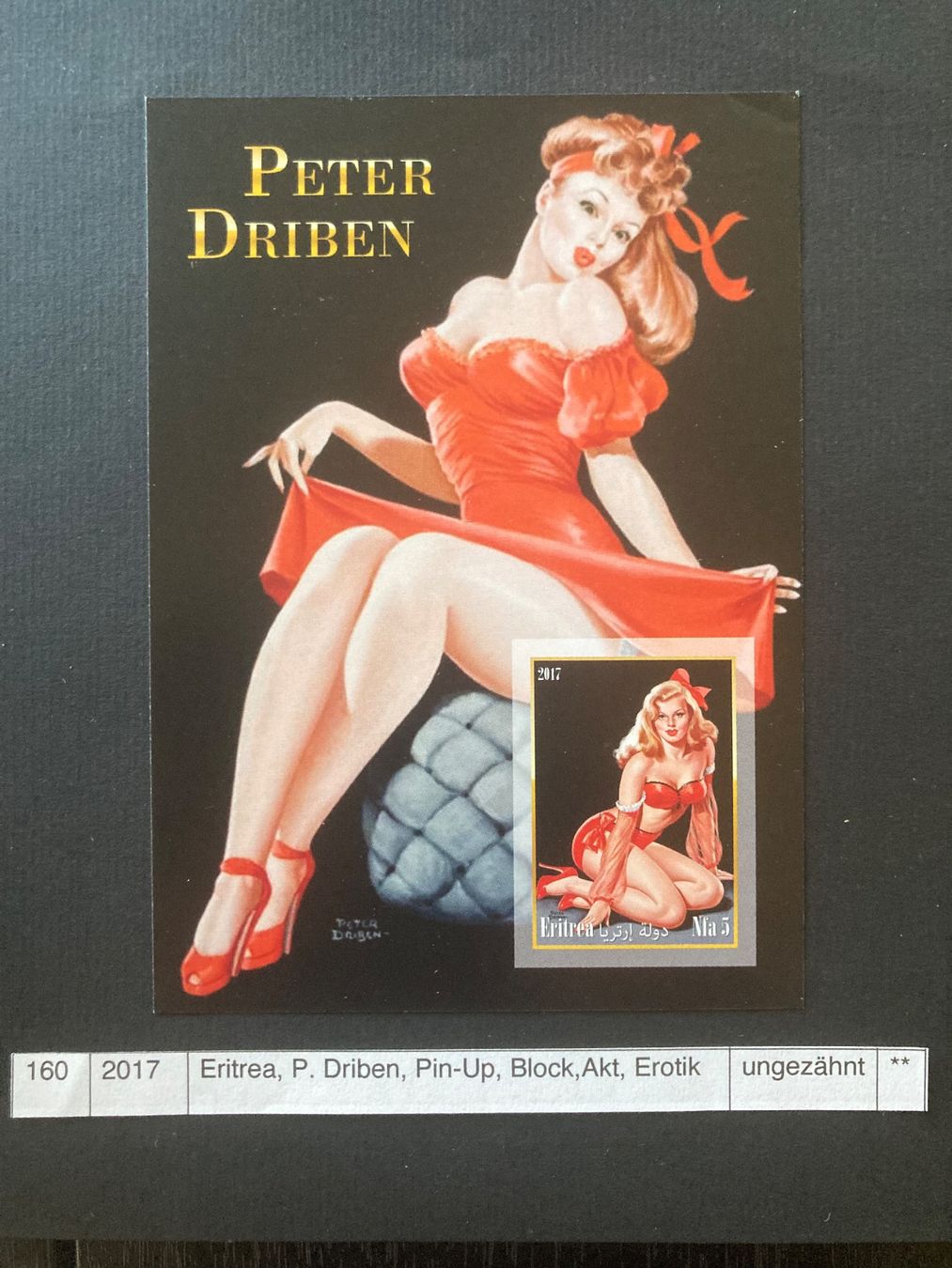 Alle Briefmarken: Eritrea, P. Dritten, Pinup, Block, Erotik – Neu (gemäss Beschreibung) aus Domat/Ems von Lareina2015
