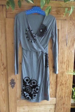 Langarm Kleid Desigual Gr S Bund 33 cm