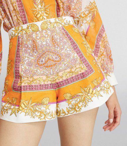 Maje Pantaloni: Maje  Leinen Paisley Print Shorts – Nuovo e nell'imballaggio originale da Zürich venduto da jujusi 1