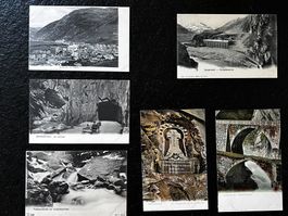 Andermatt + Schöllenen, Urnerloch: 6 AKs von ~1900
