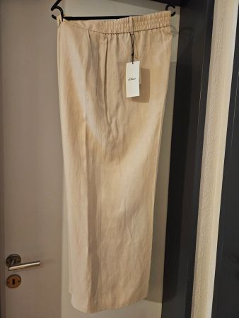 Neu: S.Oliver - leichte Hose mit Gummizug - écru - Gr.46