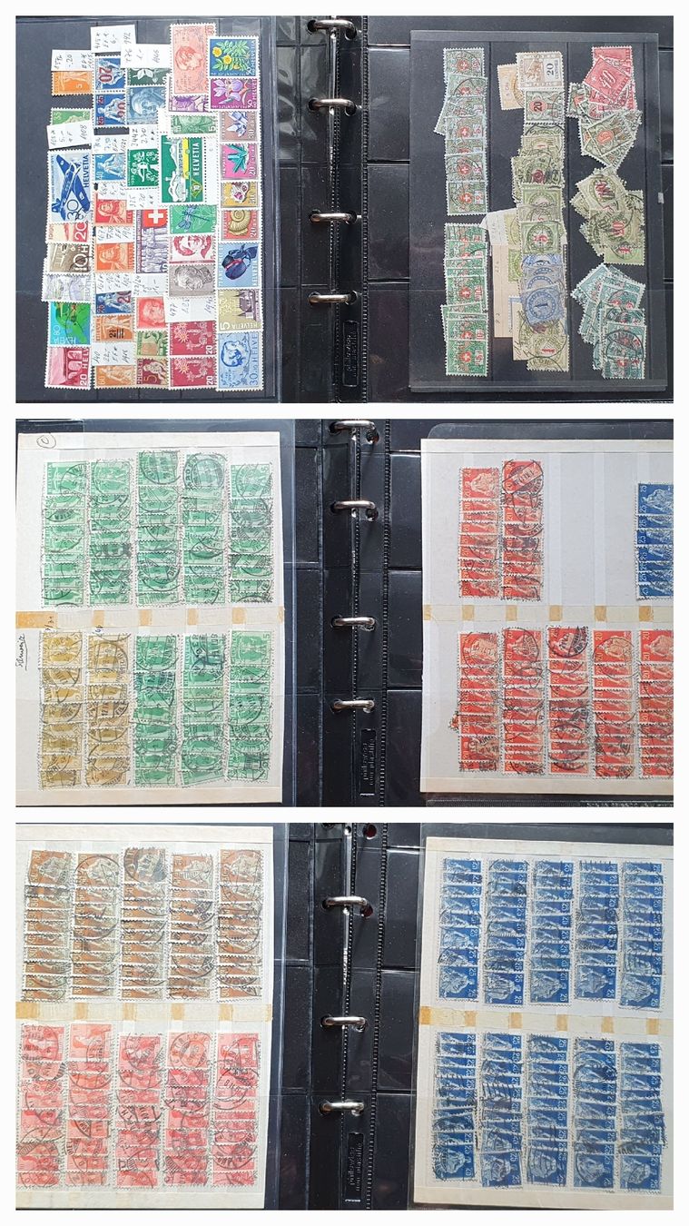 Alle Briefmarken: Rest Lot mit älteren Marken Schweiz – Gebraucht aus Kreuzlingen von Rschweiz1 8