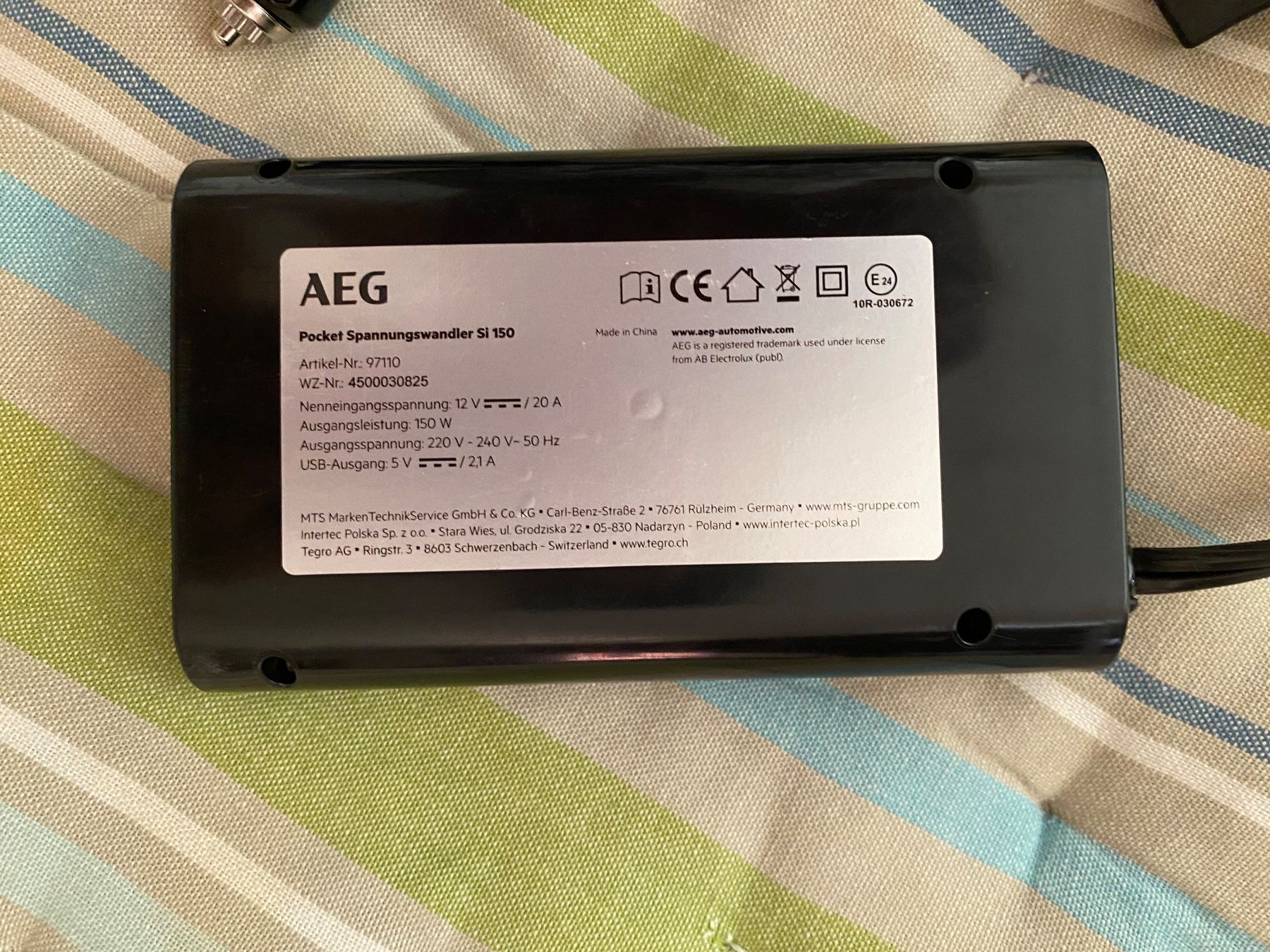 Alimentazione elettrica: AEG Spannungswandler Si150 – Nuovo (secondo la descrizione) da Langenthal venduto da flower101 2