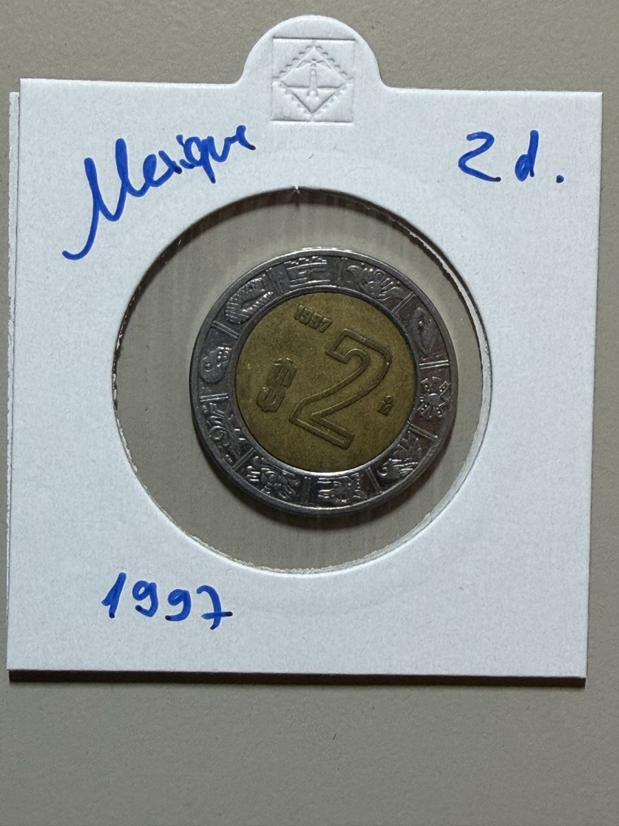 Tutti le monete: Mexique - 2 peso - 1997 – Usato da Payerne venduto da Mike1682