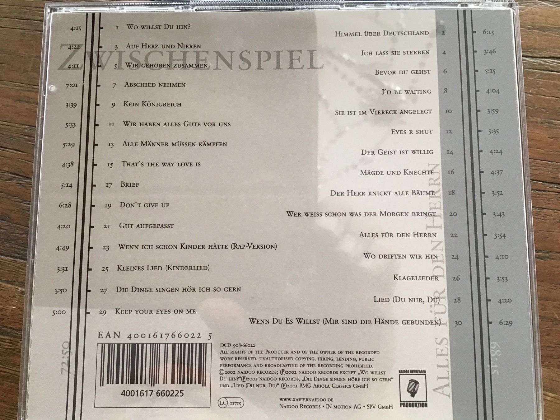 CD: Xavier Naidoo   💿 – Usato da Thierachern venduto da sweden08 1