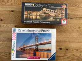2x neue 1000er Puzzle Ravensburger, Schmidt