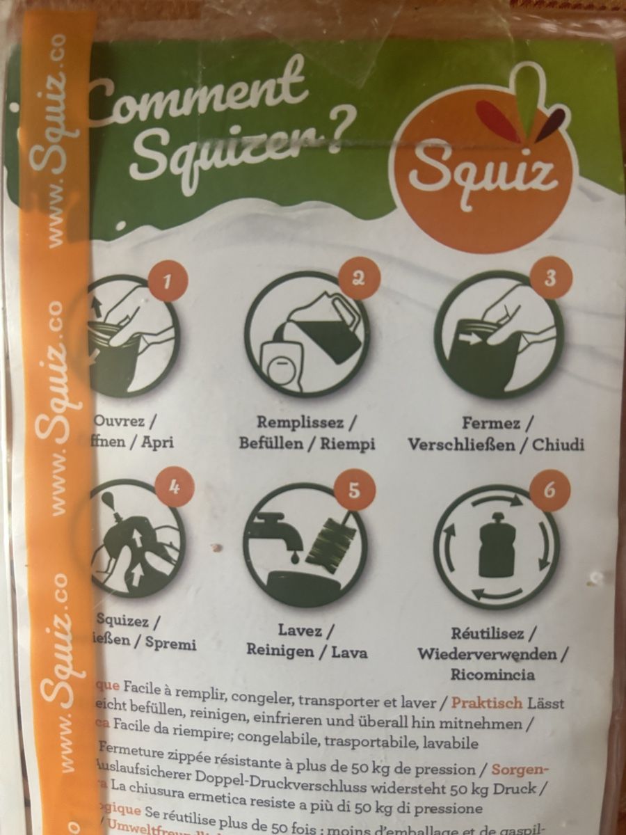 Baby-Mahlzeiten: Squiz Wiederverwendbare Quetschbeutel - 3er Set, Neu! – Neu und originalverpackt aus Bolligen von Danibr 1