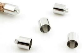 Endkappen Metall mit 6,5mm Loch  1 Paar