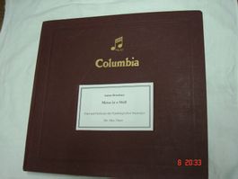 Schellackplattenalbum Bruckner Messe in e-Moll.