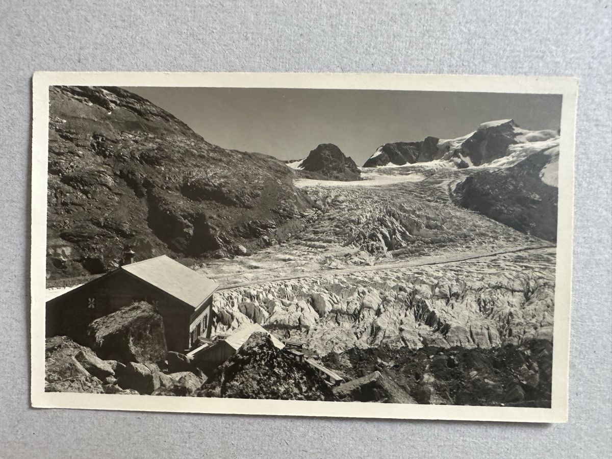 Ansichtskarten: AK 1924 Bovalhütte g. Diavolezza, Persgletscher – Gebraucht aus Frauenfeld von aluma14 3