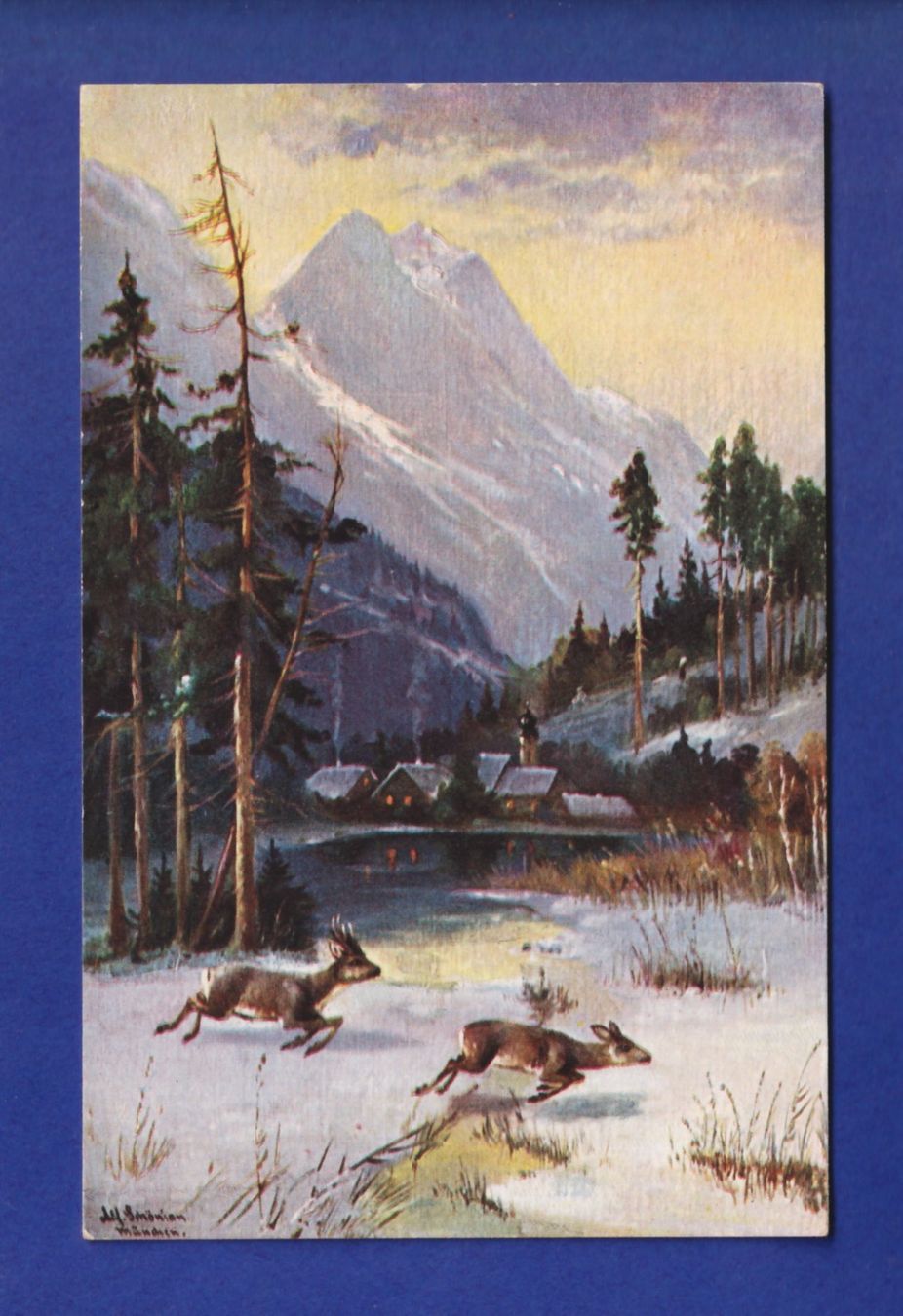 Cartoline postali: CERF et BICHE – Usato da Pully venduto da nicecards-shop