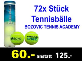 🔴  Tennisbälle HEAD 72x Stück Academy /430B