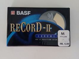 BASF RECORD-II- 90 Minuten Chromkassette neu