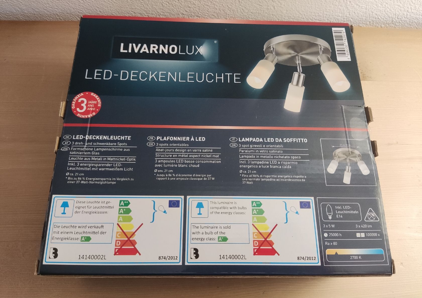 Lampadari & plafoniere: LED-DECKENLEUCHTE – Nuovo (secondo la descrizione) da Chur venduto da Rodanisa 1