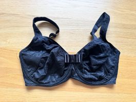 Schwarz Spitzen BH "DACAPO", Cup F, 75 Neu