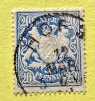 Briefmarken aus Bayern Wappen  gestempelt  ﻿
