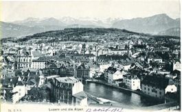 Luzern, und die Alpen