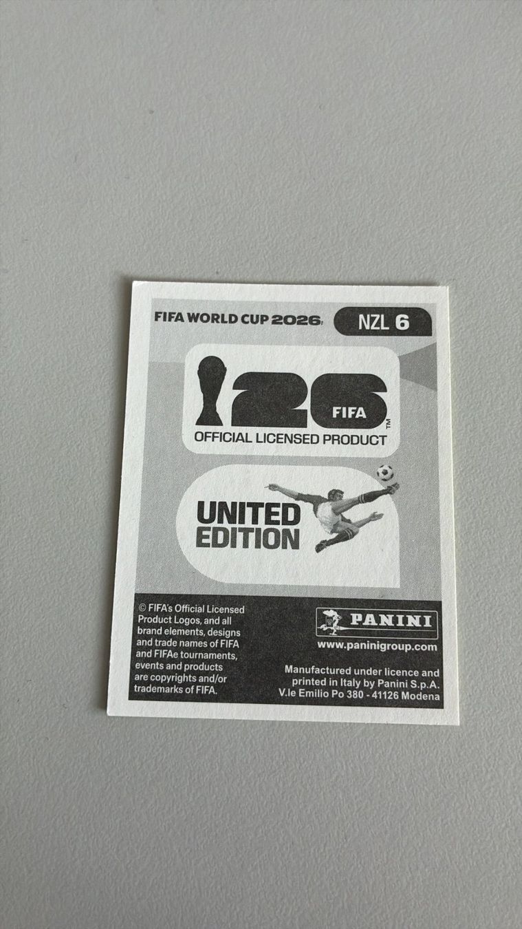 Panini Carte collezionabili: Carte panini 2026 - NZL 6 – Nuovo (secondo la descrizione) da La Neuveville venduto da Ibo2300 1