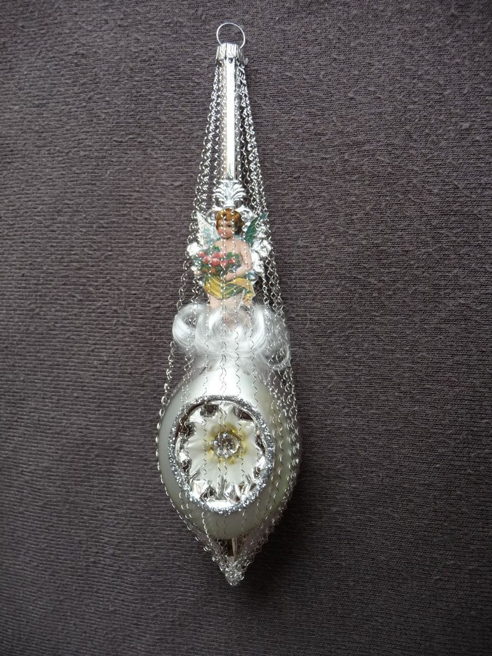 Tutte le decorazioni: Spez. silberner Christbaumschmuck Reflex Engel – Nuovo e nell'imballaggio originale da Alpnach Dorf venduto da marvo